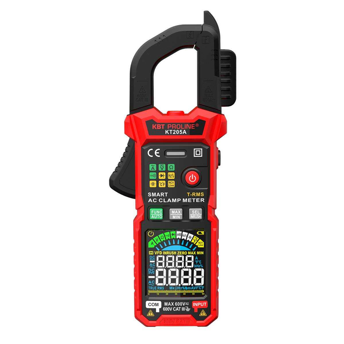 КТ 205А серия PROLINE КВТ КТ 205А серия PROLINE Токовые клещи цифровые