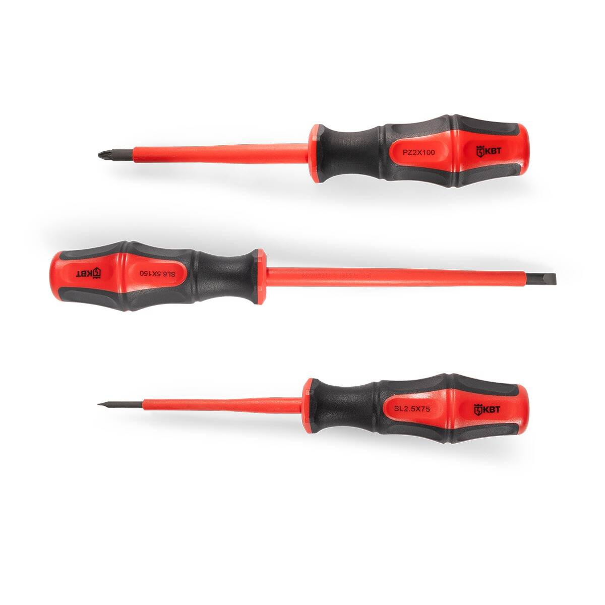 Отвертка диэлектрическая PZ-FL1х80 серия ПРОФИ КВТ Отвертка диэлектрическая PZ-FL1х80 серия ПРОФИ