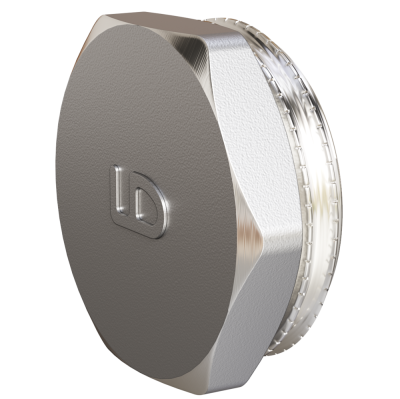 Пробка (в трубу) LD Pride DN20 (3/4") НР латунь никель
