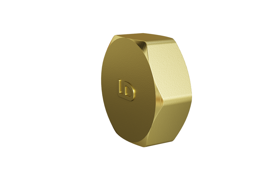 Заглушка LD Pride (на трубу) DN25 (1") ВР латунь