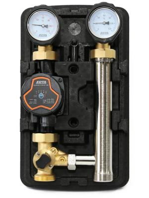 Насосная группа быстрого монтажа ZOTA с 3х ходовым смесителем с насосом EcoRING III 25-60 180