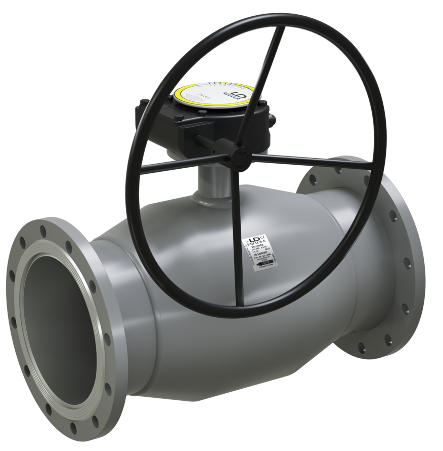 Кран шаровый LD КШЦФР Regula из стали 20 Ду150/125 Ру2,5МПа с редуктором