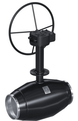 Кран шаровый LD для подземной установки КШЦП Р Gas 200.025.П/П.02. из стали 20 Ду200 Ру2,5МПа Н=1110мм с редуктором