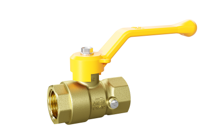 Кран шаровой латунный для манометра LD Pride 44.15.В-В.2М.Р GAS Ду 15 Ру 40 рычаг
