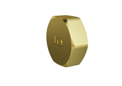 Заглушка LD Pride (на трубу) DN25 (1") ВР латунь