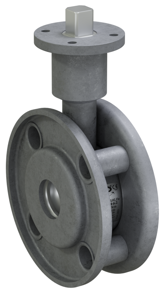 Кран шаровый LD Стриж 040.016.П/П.02.Zn под электропривод